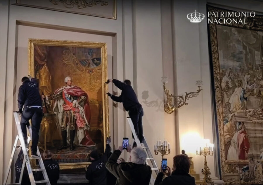 SIT y el traslado del retrato de “Carlos III” en el Palacio Real