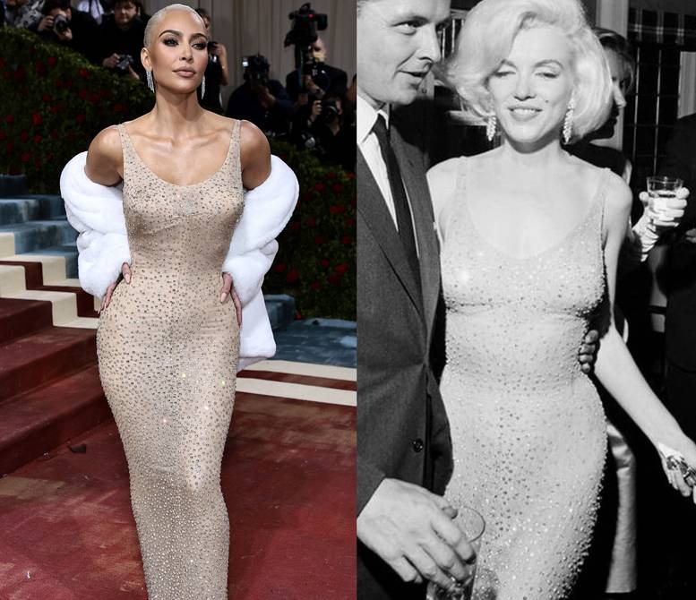 ¿Qué sucede cuándo Kim Kardashian causa graves daños al histórico vestido de Marilyn Monroe?